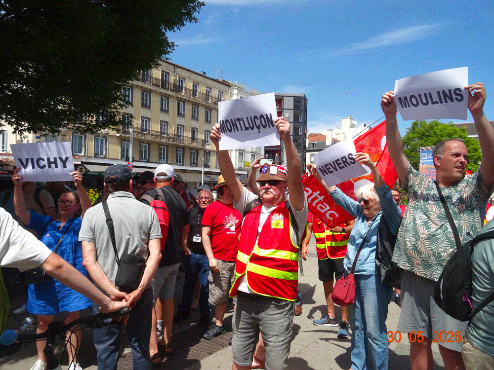 Rassemblement à Clermont Ferrand
